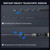 image:imageKastKing Megatron Titanium Telescopic Casting amp Spinning Fishing Rods IM7 Graphite Travel Rod with Titanium Solid Tip Power Transition System for Freshwater and Inshore Fishing76 M Fast