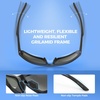 image:imageKastKing Waccamaw Polarized Bifocal Sunglasses x15 x20 x25 Magnifications Wrap Around Sport Reader Sunglasses for MenMatte Black Frame  Smoke Lens