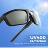 image:imageKastKing Waccamaw Polarized Bifocal Sunglasses x15 x20 x25 Magnifications Wrap Around Sport Reader Sunglasses for MenMatte Black Frame  Smoke Lens