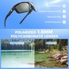 image:imageKastKing Waccamaw Polarized Bifocal Sunglasses x15 x20 x25 Magnifications Wrap Around Sport Reader Sunglasses for MenMatte Black Frame  Smoke Lens