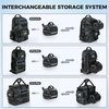 image:imageKastKing BaitSpace Line Management Bag Fishing Line Storage Bag with Water Resistant Nylon Clear View Window Removable Divider Tanglefree Leader Line HolderA Black CamoMedium