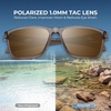 image:imageKastKing FlatRock Polarized Sport Sunglasses for Men and Women Ideal for Driving Fishing Cycling Running UV ProtectionFrame Gray Crystal Lens Brown
