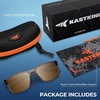image:imageKastKing FlatRock Polarized Sport Sunglasses for Men and Women Ideal for Driving Fishing Cycling Running UV ProtectionFrame Gray Crystal Lens Brown