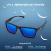 image:imageKastKing FlatRock Polarized Sport Sunglasses for Men and Women Ideal for Driving Fishing Cycling Running UV ProtectionFrame Matte Black Lens Smoke  Cobalt Mirror