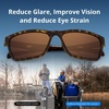 image:imageKastKing FlatRock Polarized Sport Sunglasses for Men and Women Ideal for Driving Fishing Cycling Running UV ProtectionFrame Matte Demi Lens Brown