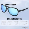 image:imageKastKing Bill Dance Polarized Sport Fishing Sunglasses for Men and Women Ideal for Driving Cycling and RunningUV ProtectionFrame Gray Texture  Lens Blue Ocean  Blue White Mirror