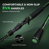 image:imageKastKing Zephyr DualTip Fishing Rod and Reel ComboSpinning amp Baitcaster ComboDual Tips Section for Different PowersIM6 Graphite 2Piece Rod with Extra TipSensitive amp PowerfulFreshwater FishingCast 60 Ml M Dualtip Rod  Right Handedblack
