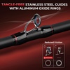 image:imageKastKing MaxSteel TwinTip Spinningamp Baitcaster Fishing Rod and Reel ComboCast 100 Size LH Reel  7 MH 2Piece  Extra Tip