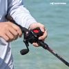 image:imageKastKing MaxSteel TwinTip Spinningamp Baitcaster Fishing Rod and Reel ComboCast 100 Size LH Reel  7 MH 2Piece  Extra Tip