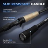 image:imageKastKing Spartacus II Plus TwinTip Fishing Rod and Reel ComboCast RightHand Reel  70 MH 2Piece  Extra Tip